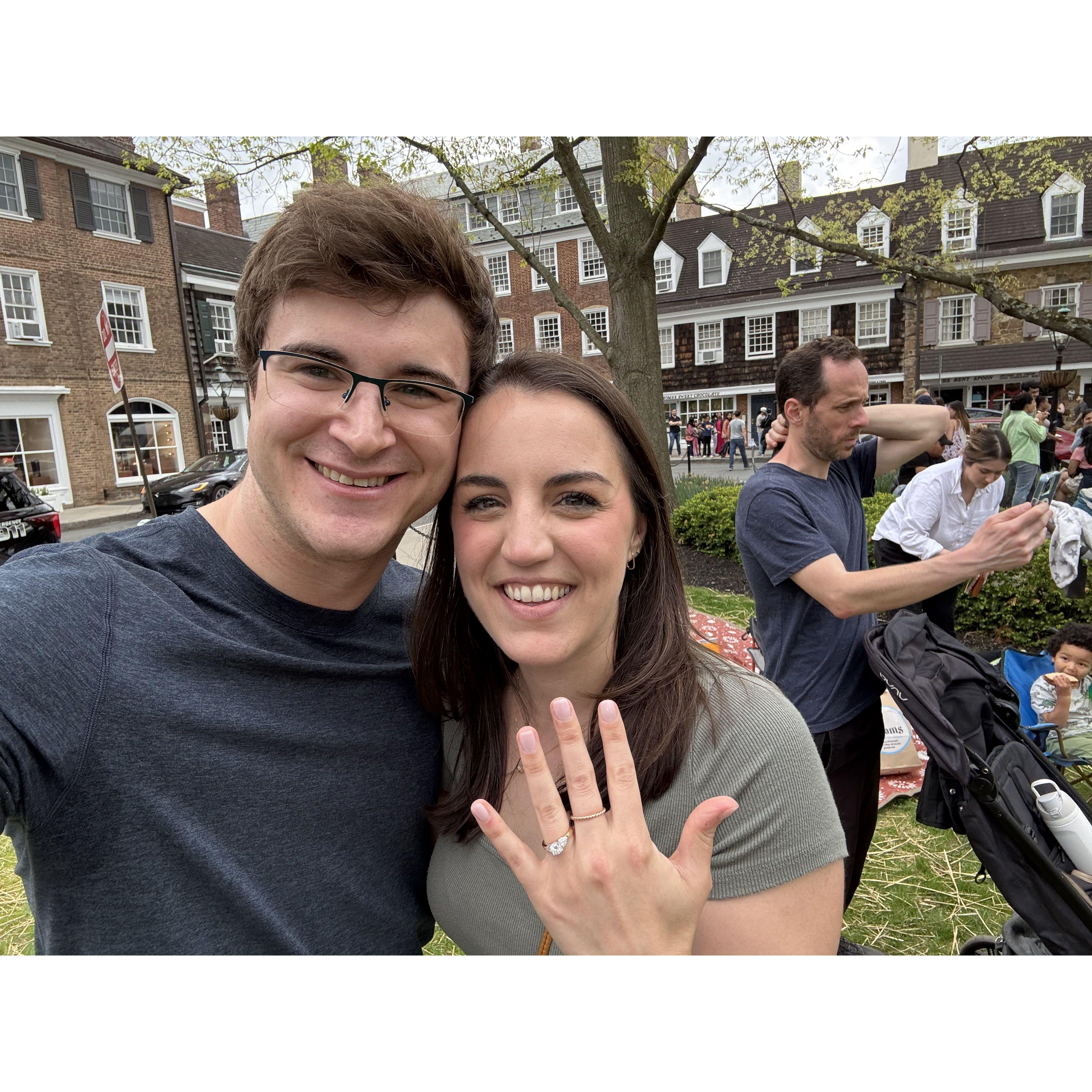 He proposed!