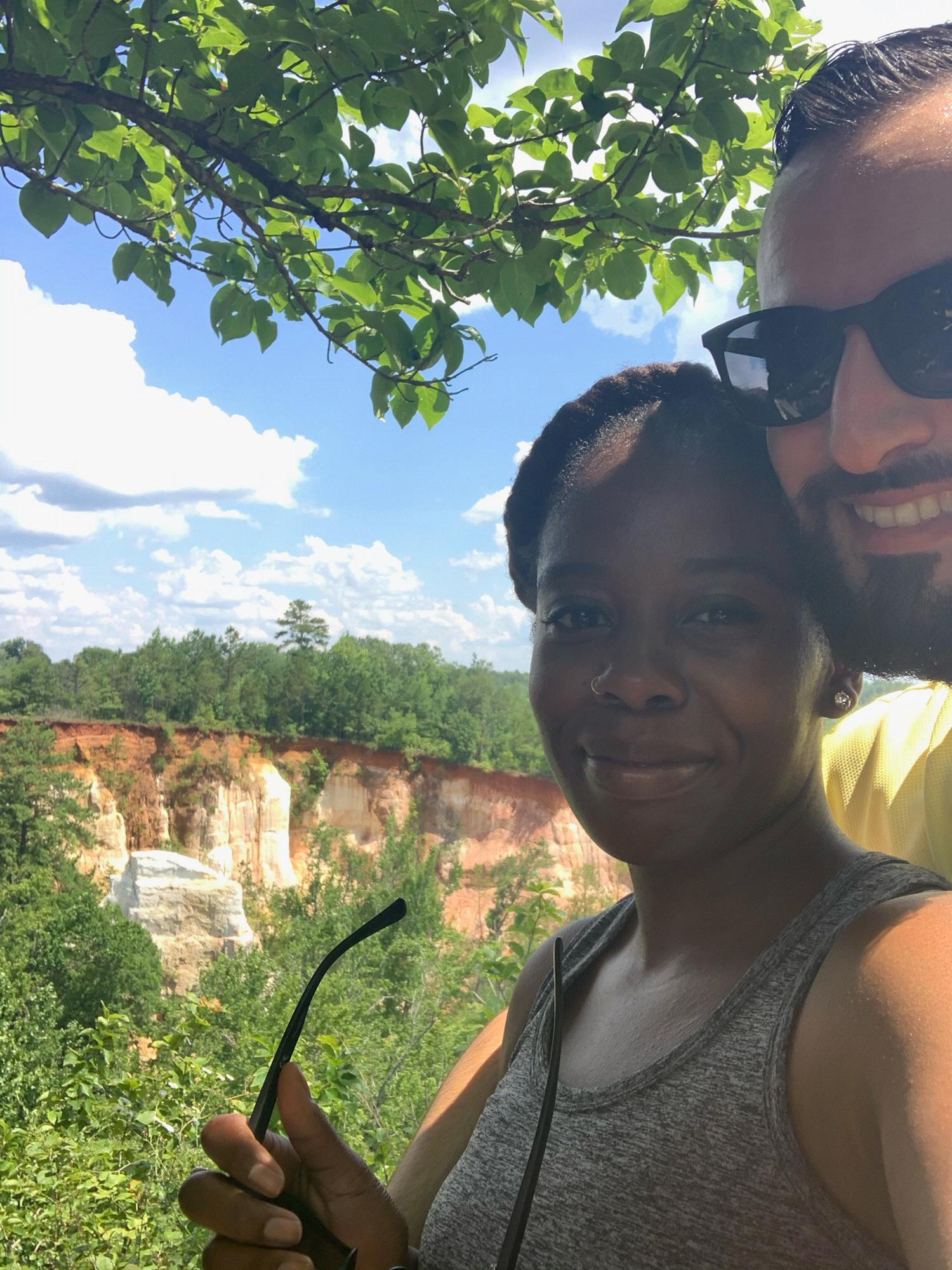 Celebrating Year One with a hike at Providence Canyon State Park.