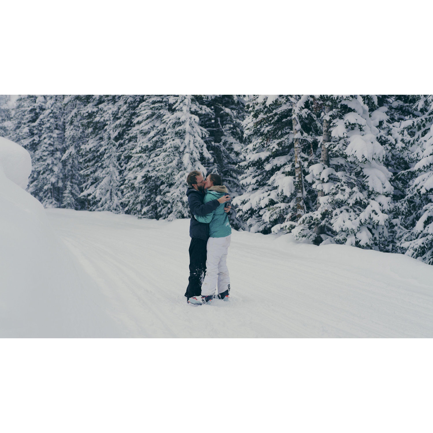 Feb 15: We saved our first kiss for after engagement, so here it is, our first ever kiss!