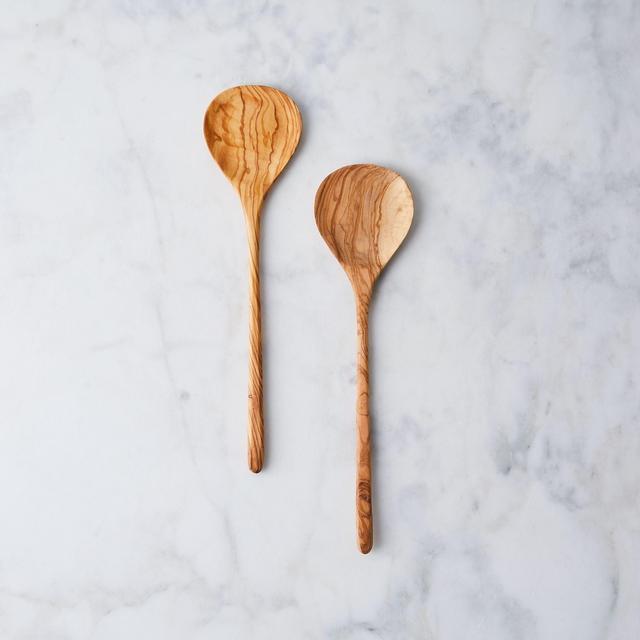 Hand-Carved Olivewood Salad Servers