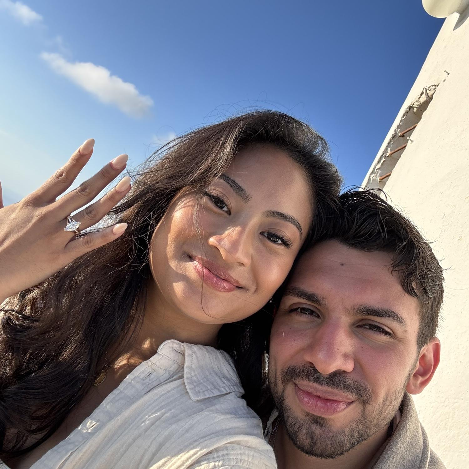 The morning of our engagement - when only the two of us knew :,)