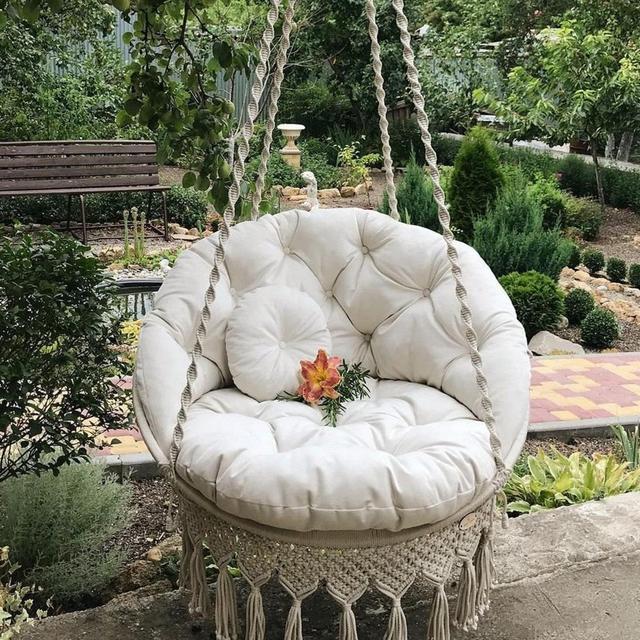 Macrame Hammock Chair, Macrame Round...