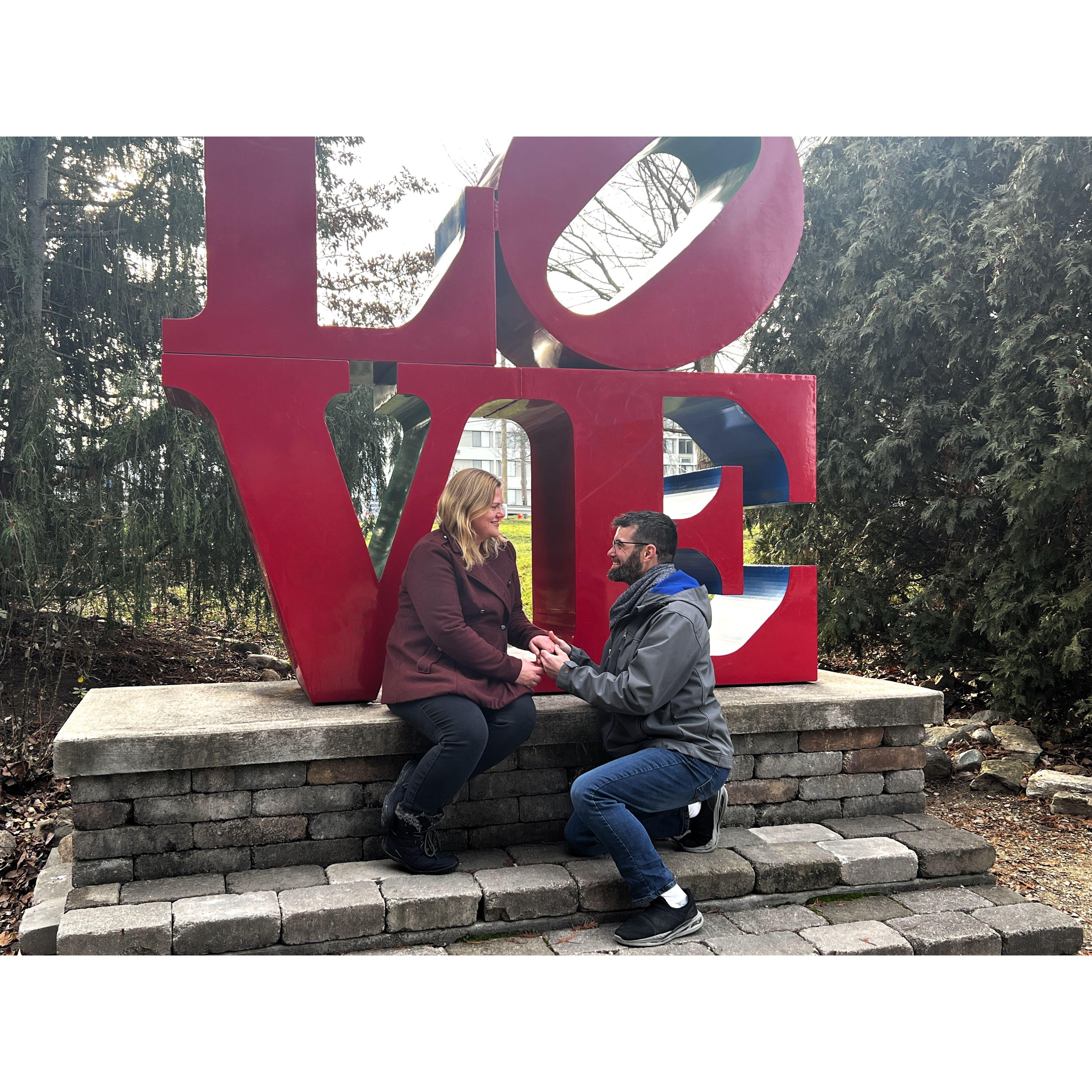Our engagement photo from January.