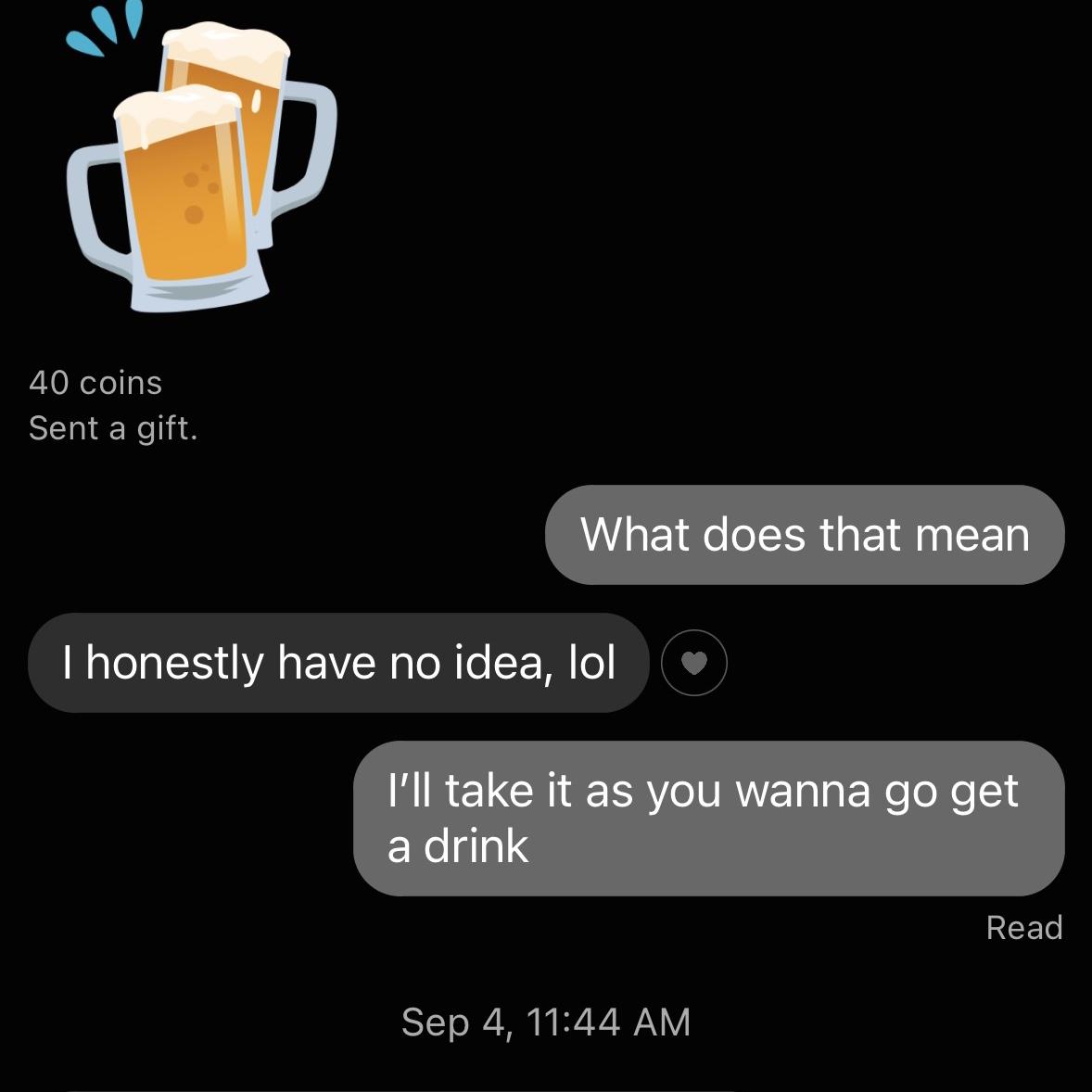 Our first conversation