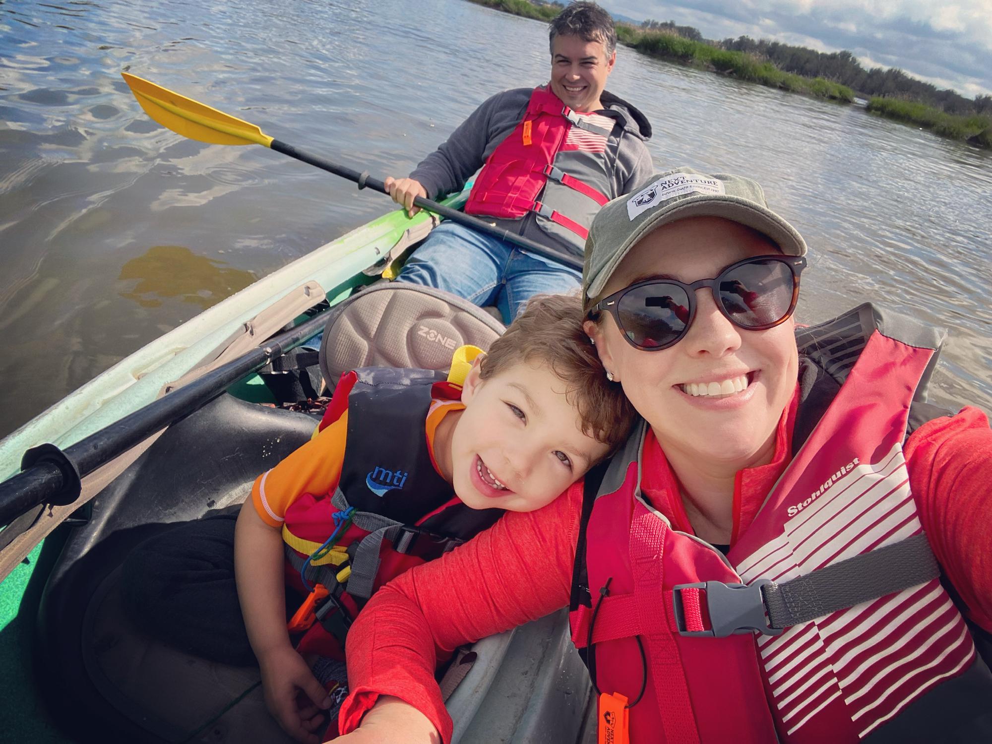 Kayaking in Oregon with Tom and Drew. May 2022.