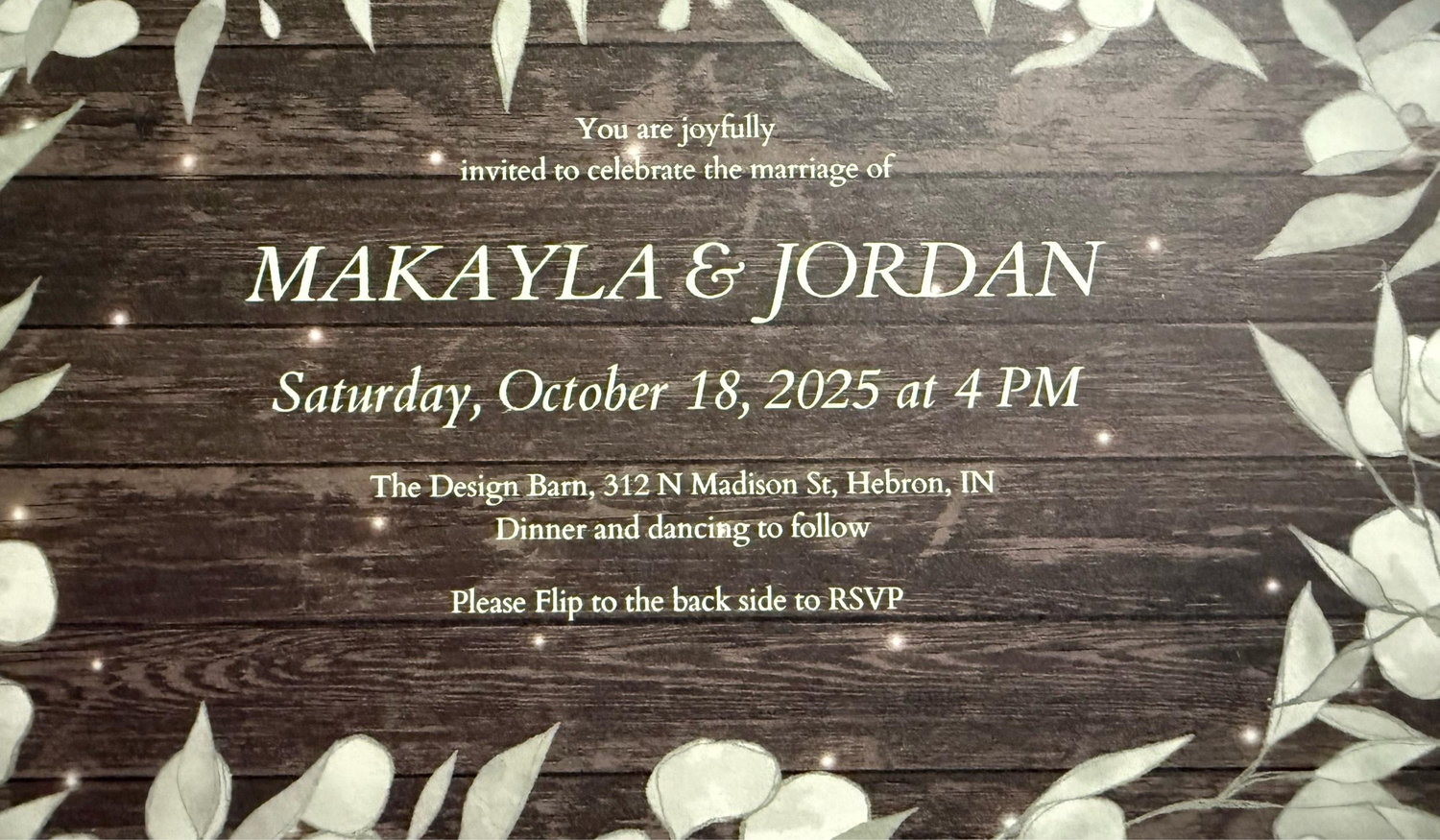 The Wedding Website of Makayla Himden and Jordan Bazzinett