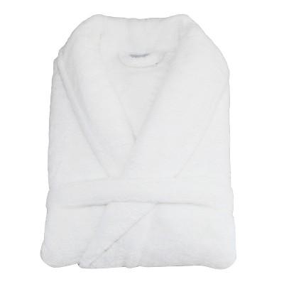 Super Plush Bathrobe - White (Large/XLarge)- Linum Home