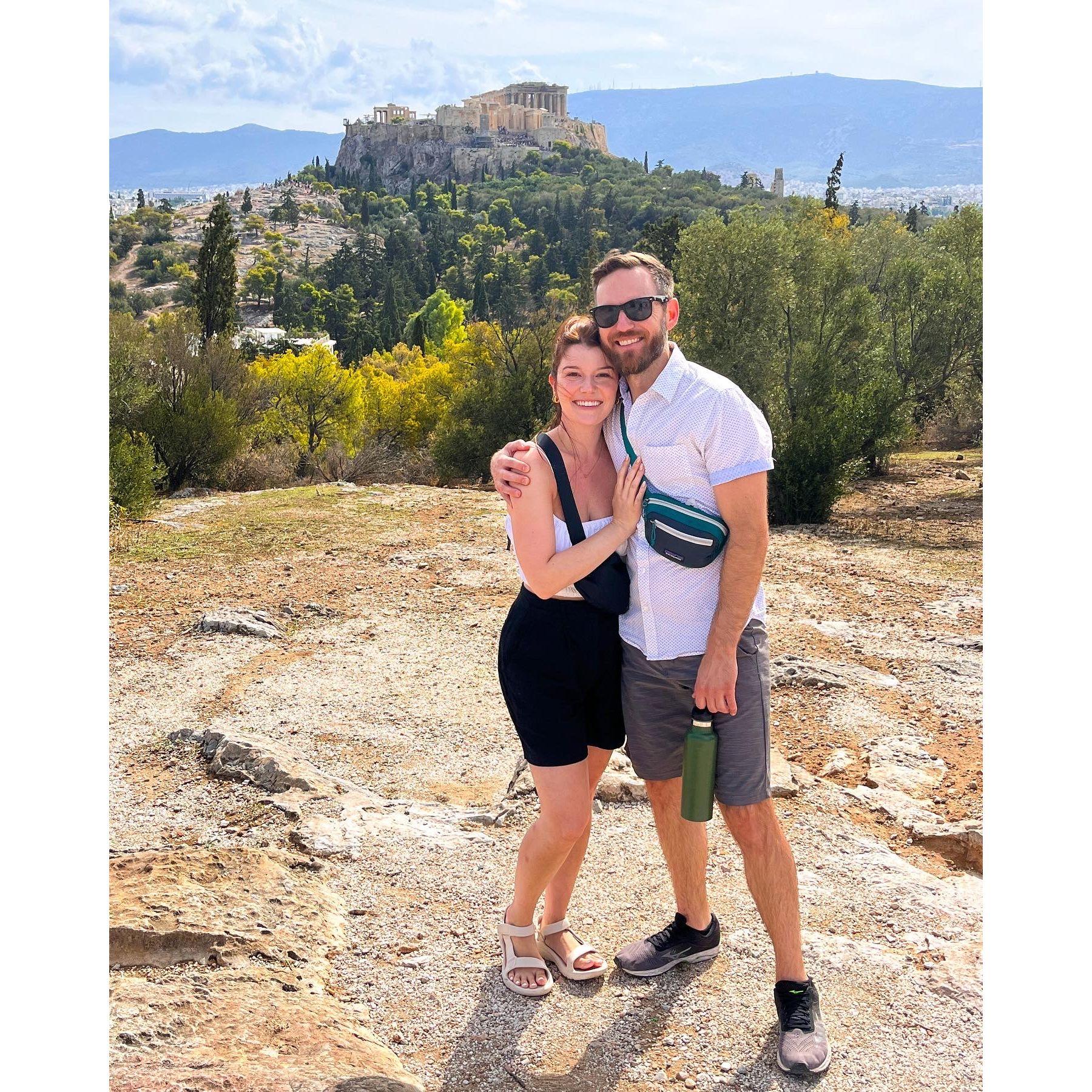 A beautiful view of the Acropolis in Athens!