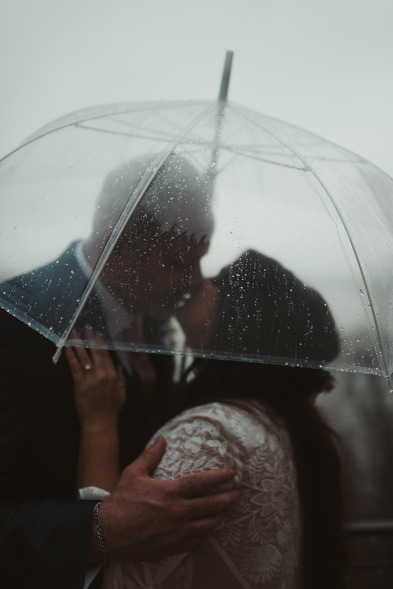 We couldn’t resist going out into the rain for some pictures post-ceremony