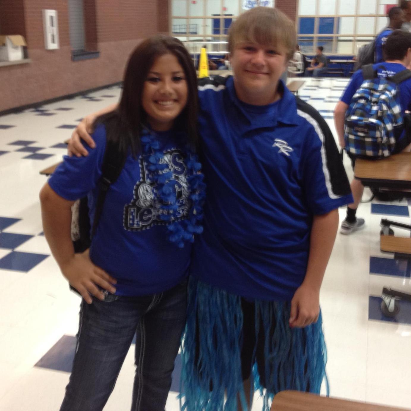 Before we started dating and our very first picture together.