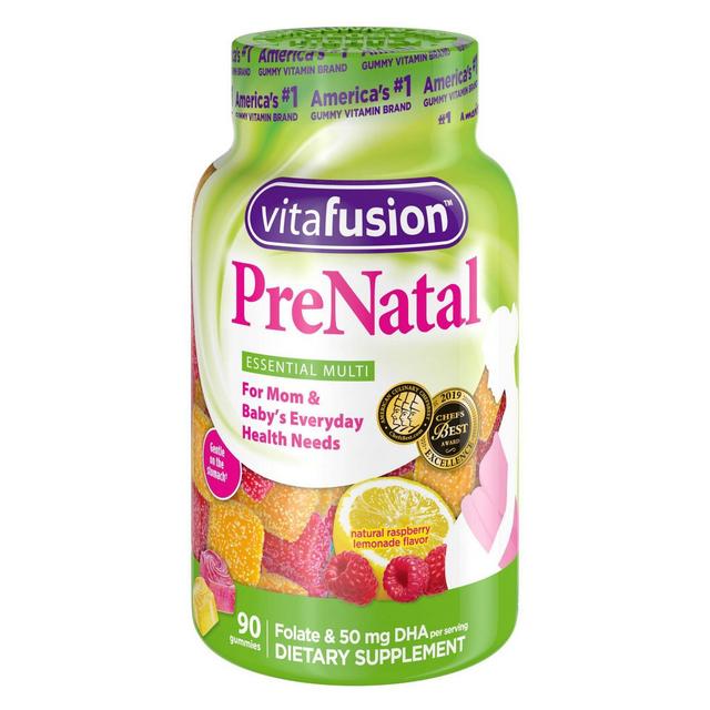 Vitafusion PreNatal Multivitamin Dietary Supplement Gummies - Lemon & Raspberry Lemonade - 90ct