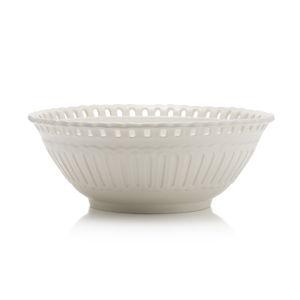 Large Balconata Creamware Salad Bowl | Moda Domus