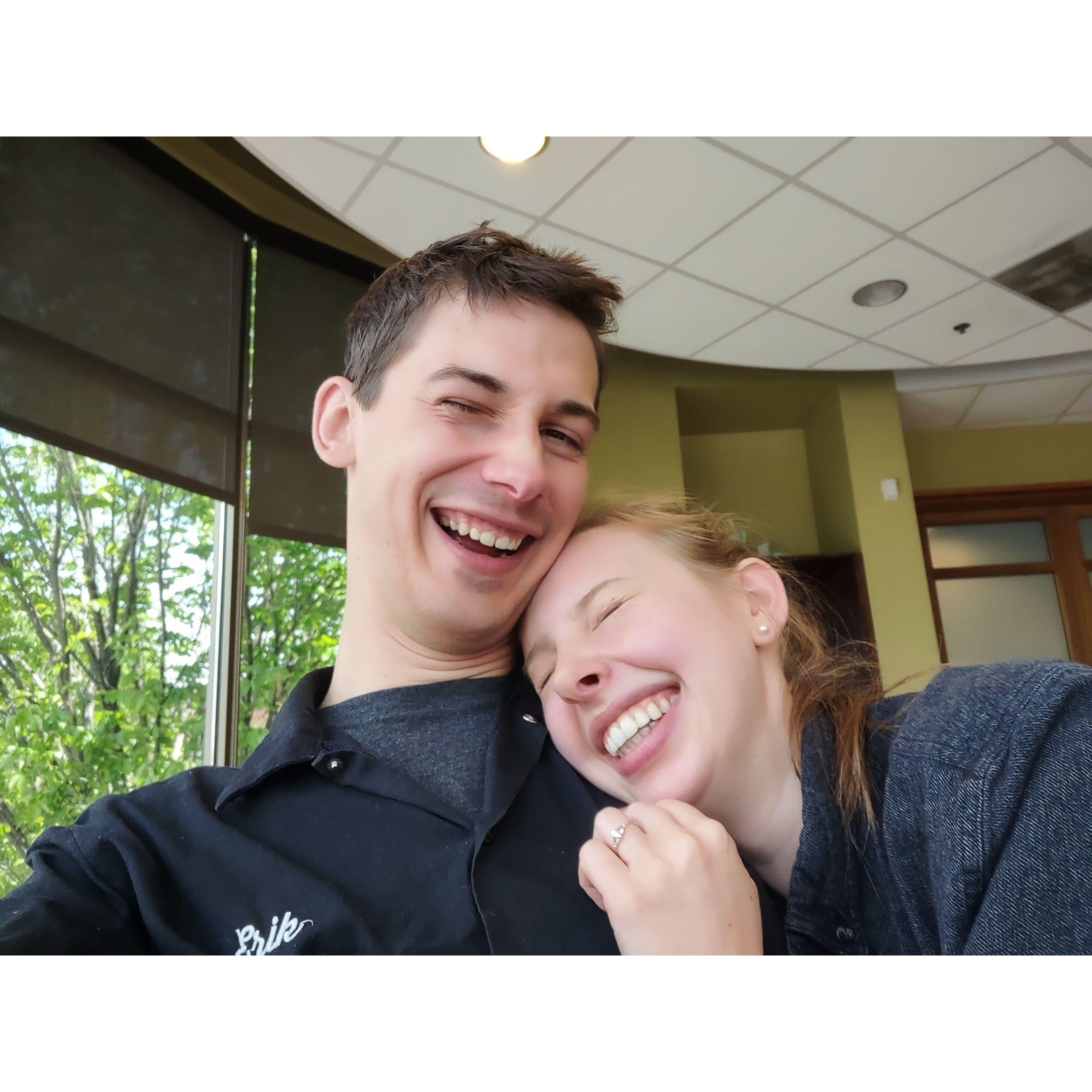 Another date night at Whole Foods, making the most of our time together