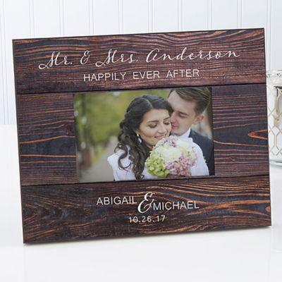 Rustic Elegance Wedding 4-Inch x 6-Inch Picture Frame