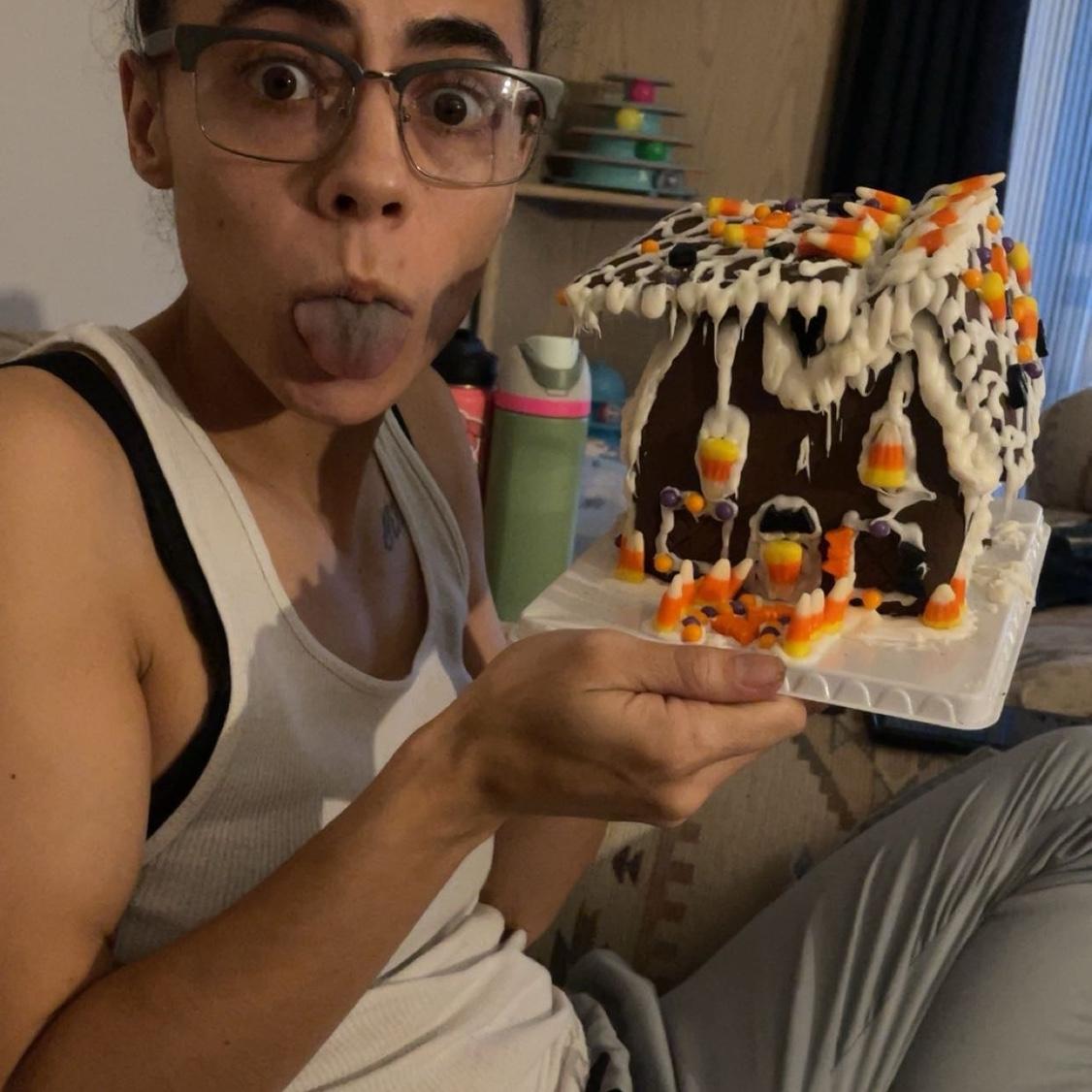 Halloween Gingerbread house