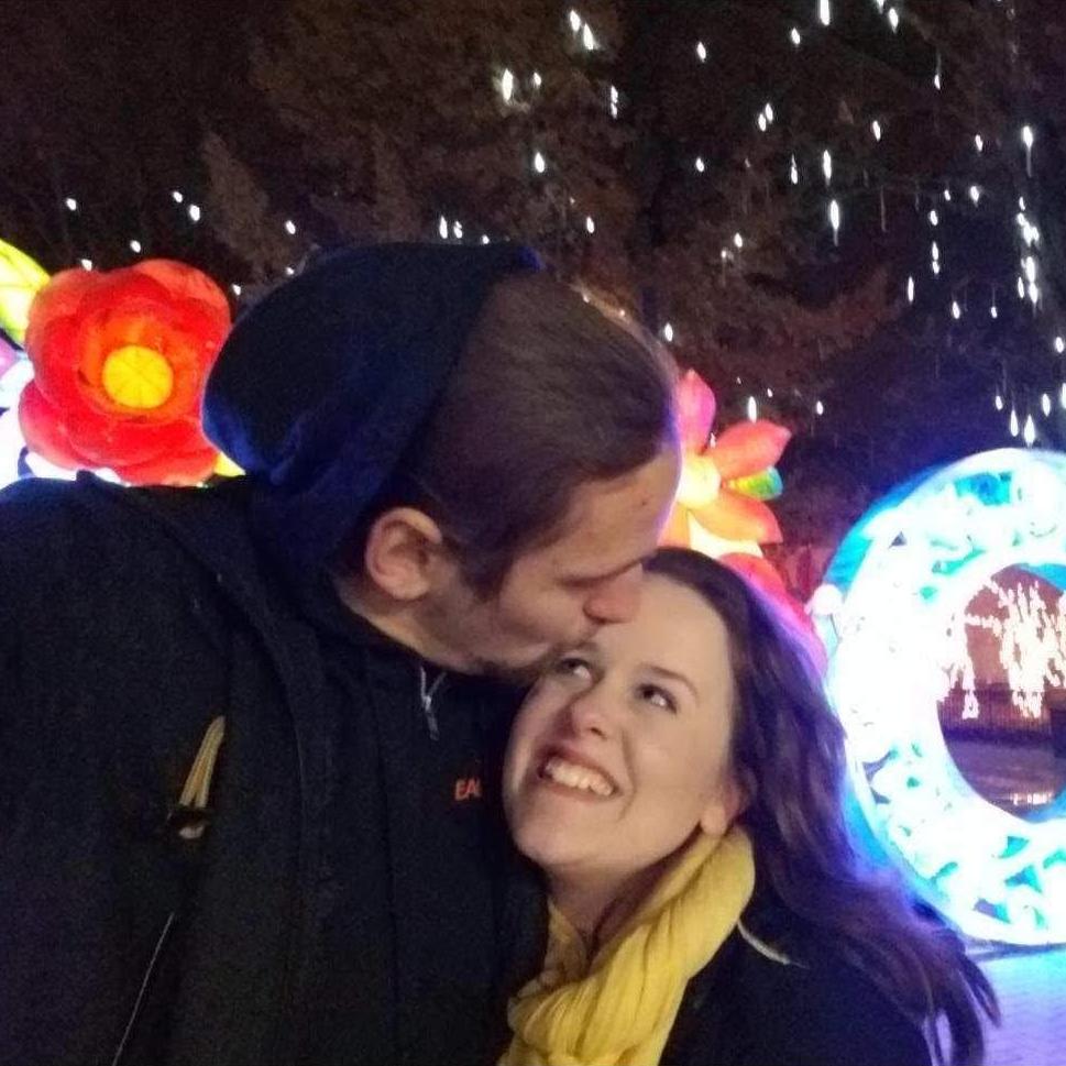 We were celebrating three months of dating when we took this picture. 1 year and 11 days after is our wedding date!