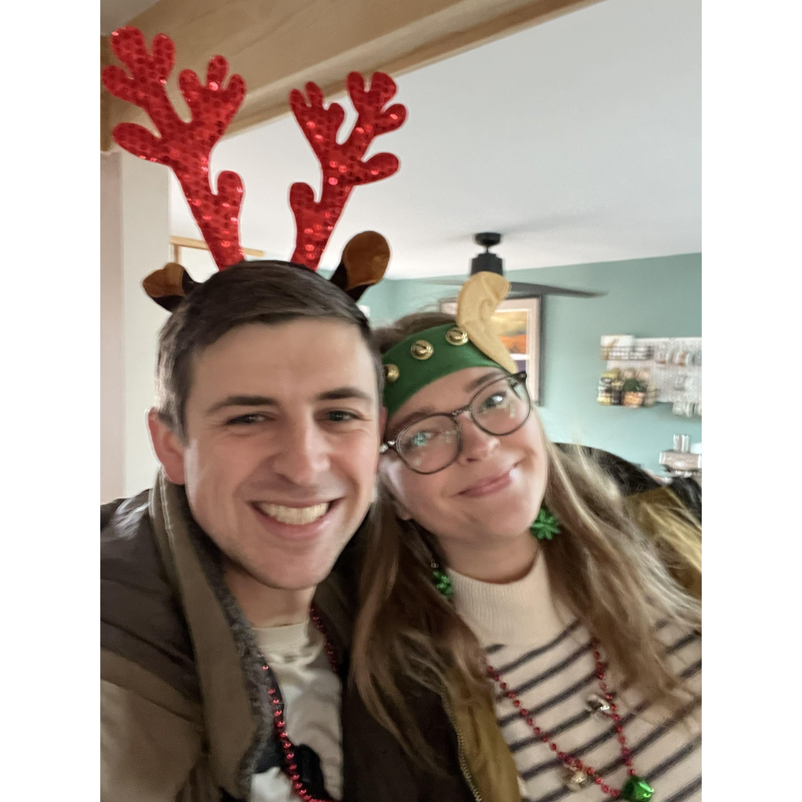 2022 - another Christmas back home. From this point forward, the elf ears became a X-mas staple.