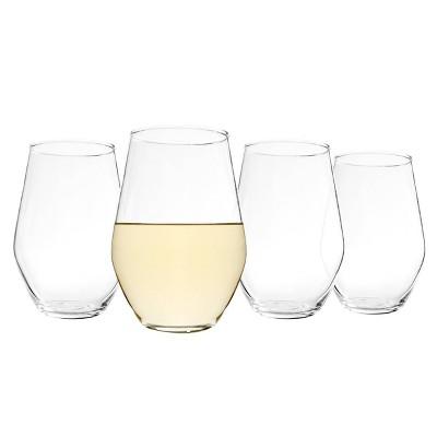 19oz 4pk Glass Stemless Wine Glasses - Cathy's Concepts