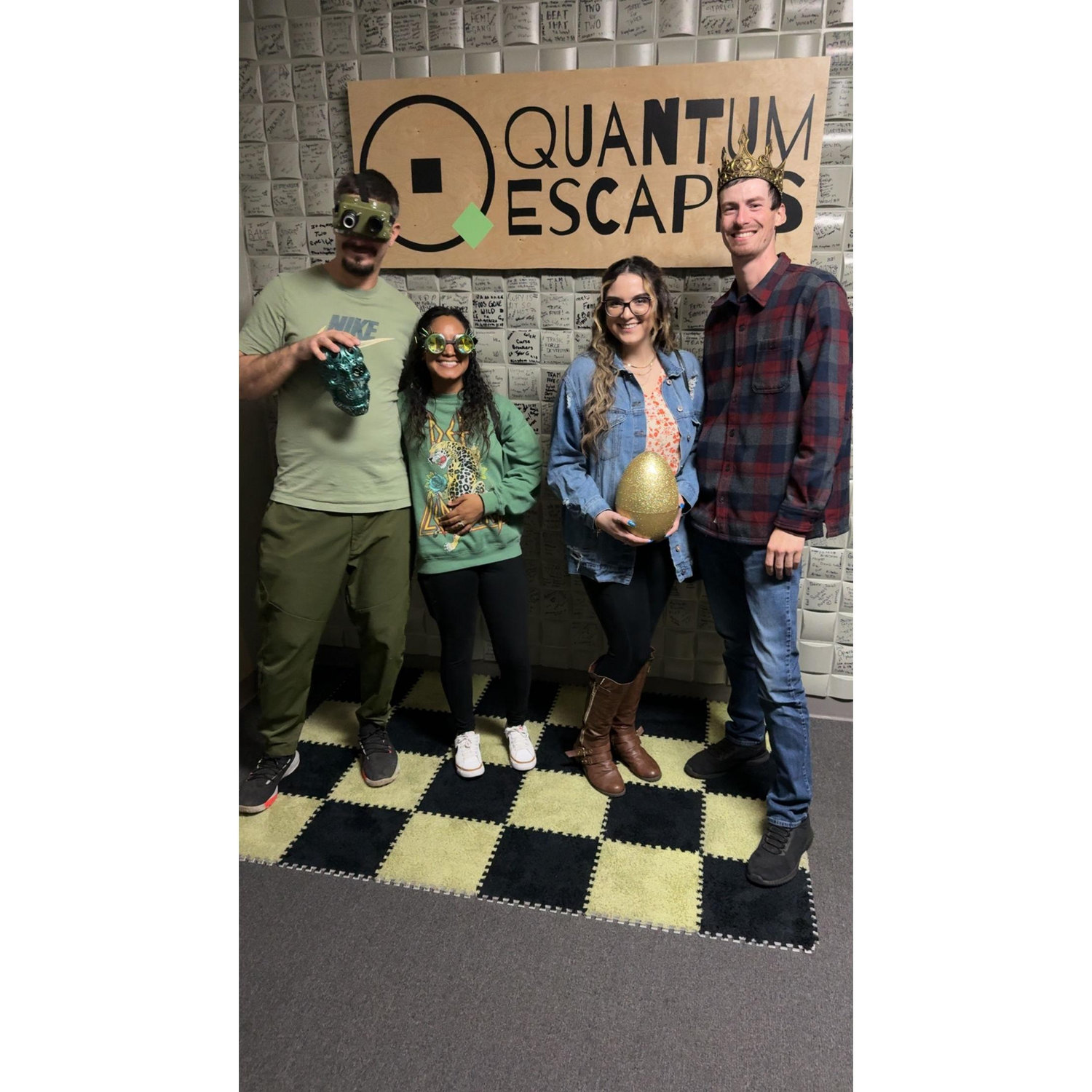 Double date at Quantium Escape Rooms. 2025