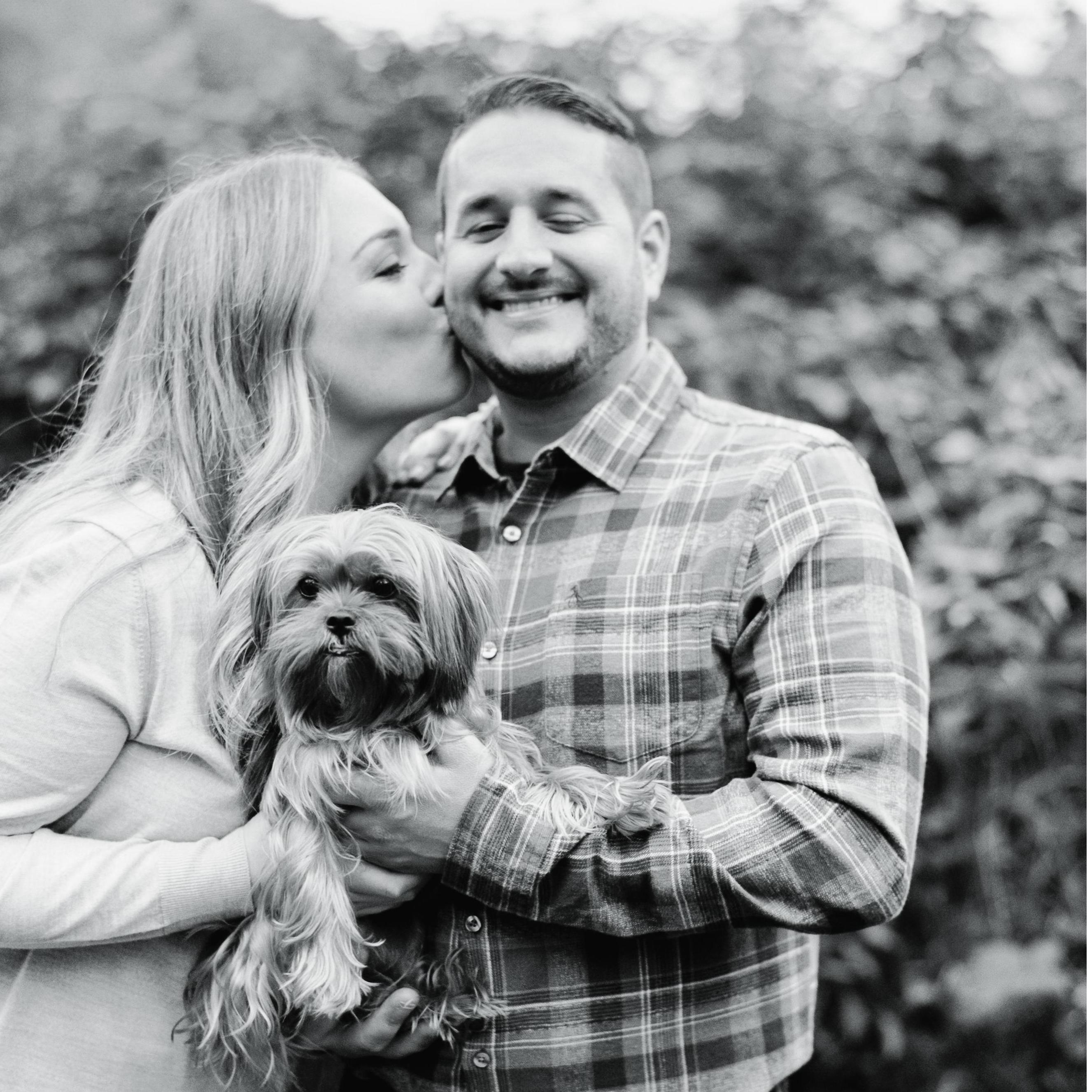 Lacey stopped by our engagement session.