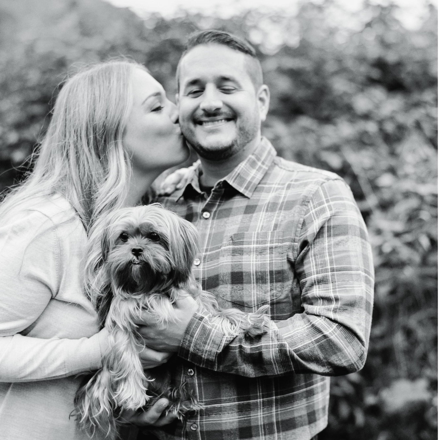 Lacey stopped by our engagement session.