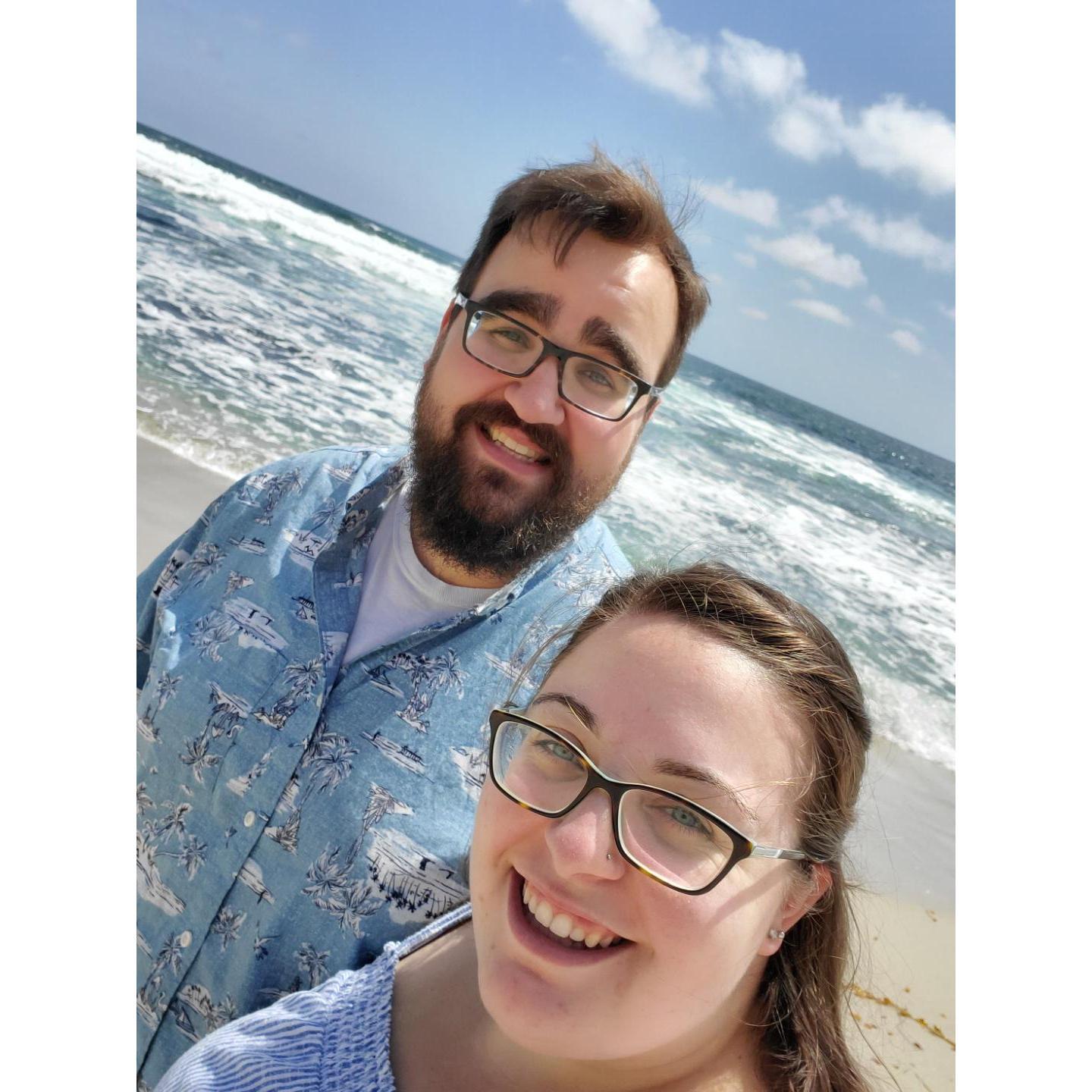 Our first time experiencing the Pacific Ocean!