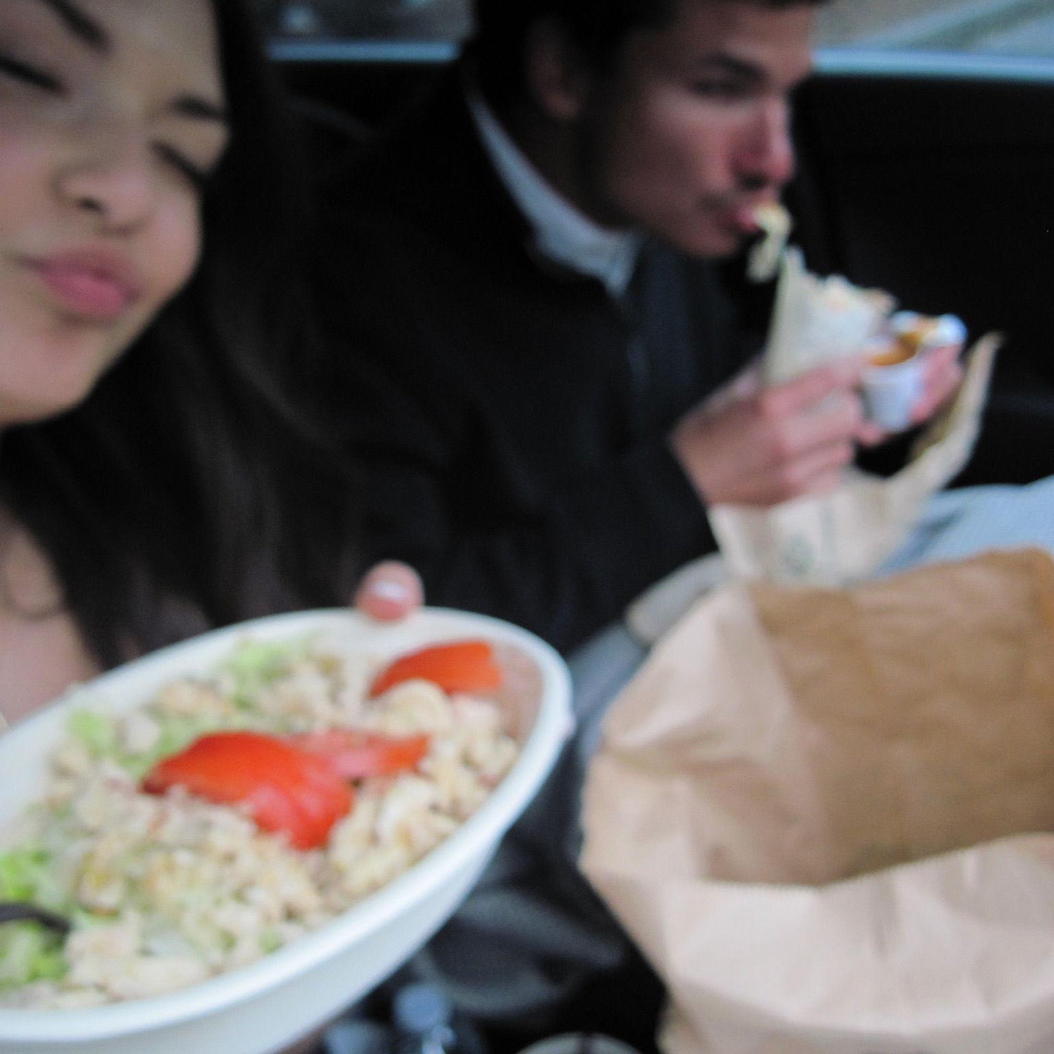 Post elopement Taco Time on the way to Leavenworth!
