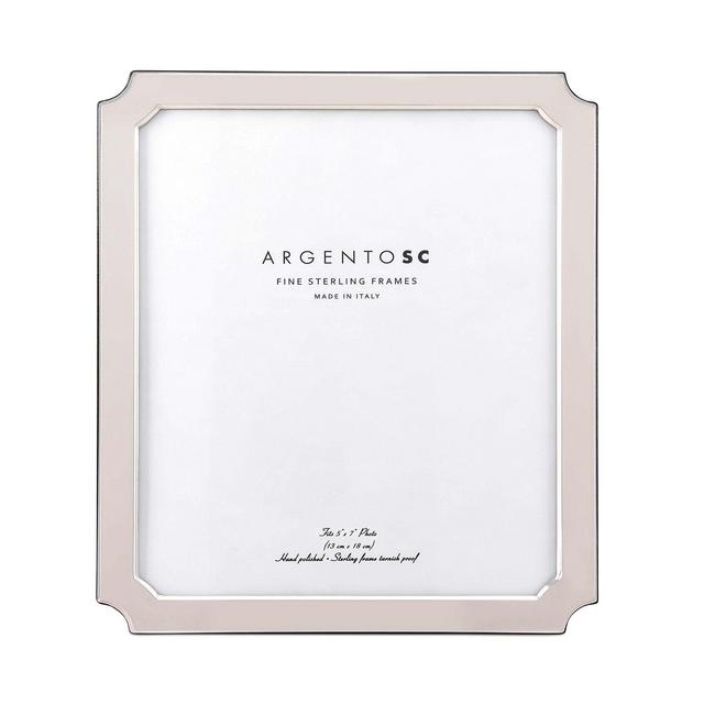 Argento SC Edged Sterling Silver Picture Frame, 5" x 7"