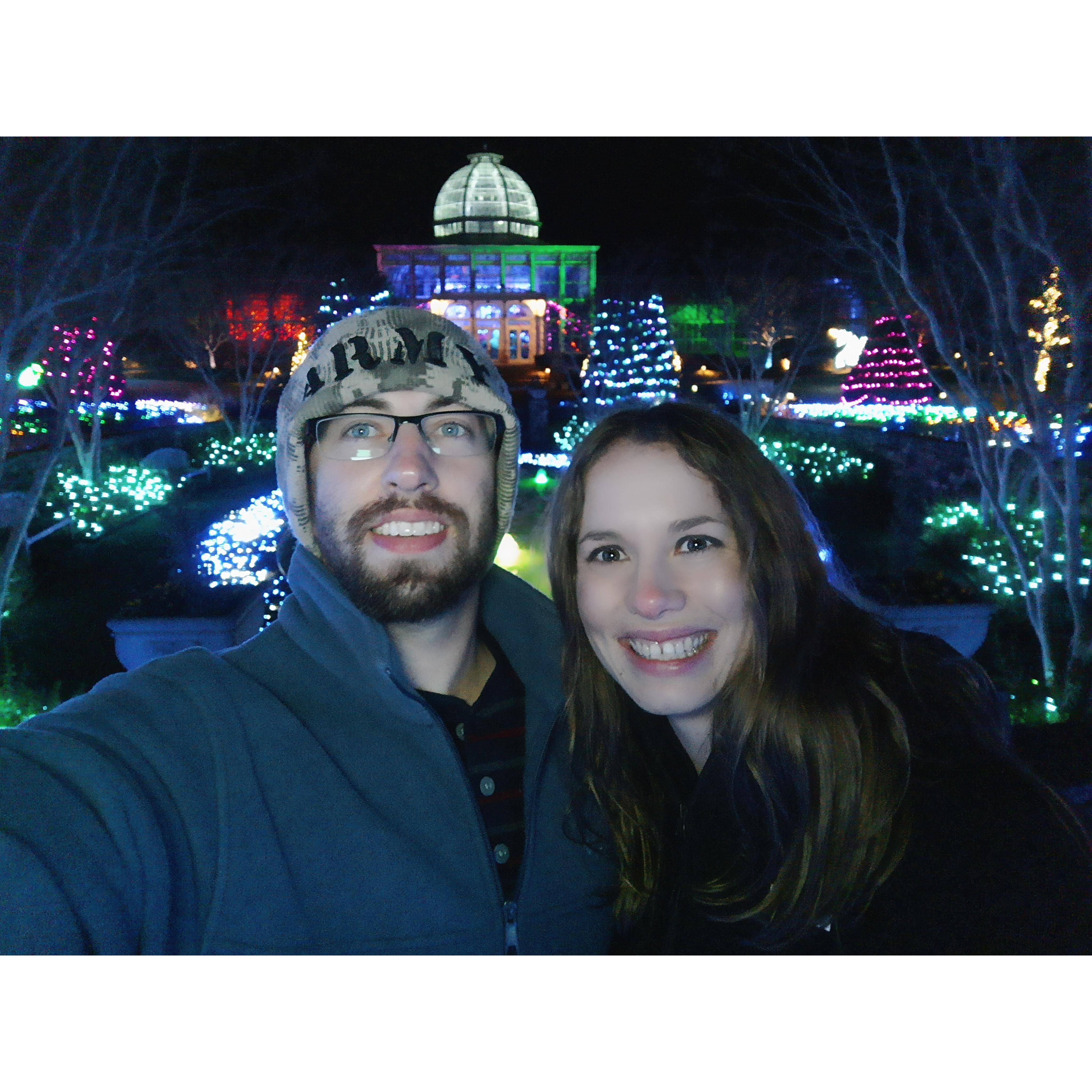 Lewis Ginter Christmas light tour - December '20