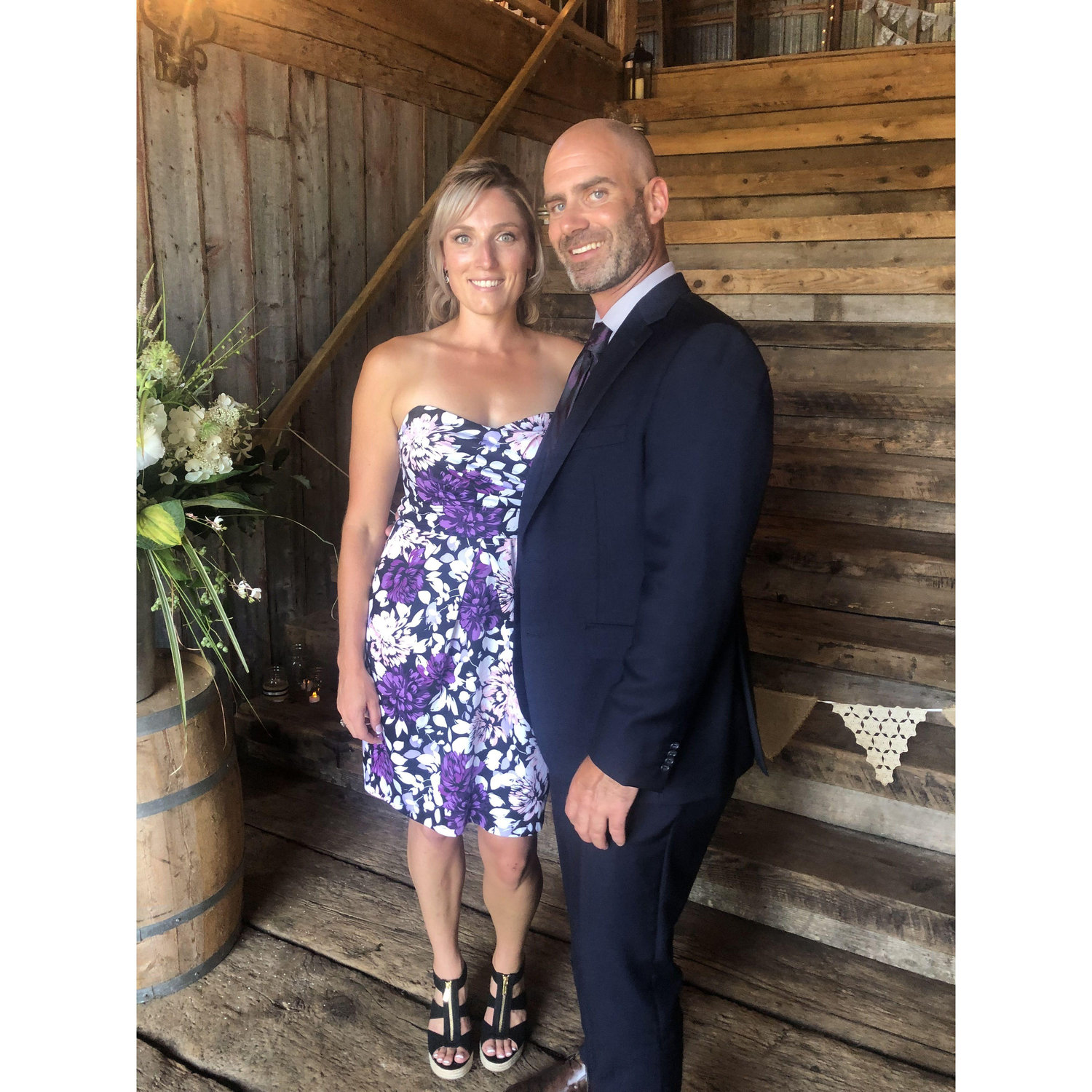The hottest day for a beautiful barn wedding ! My Maid of Honour gets married!