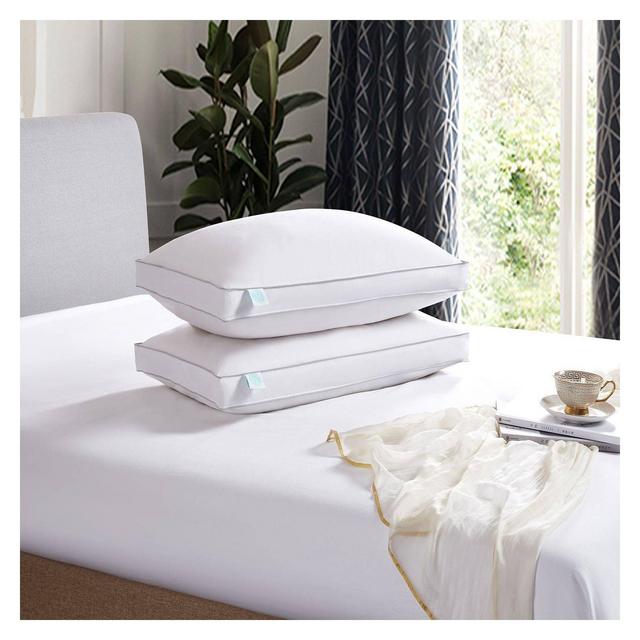 Standard 2pk Feather & Down Bed Pillow White - Martha Stewart