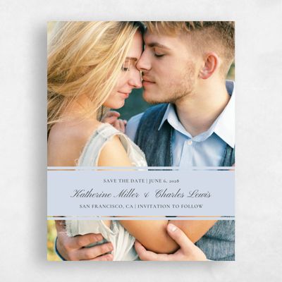 Sky, Blue Wedding Save the Date - Abbey Banner