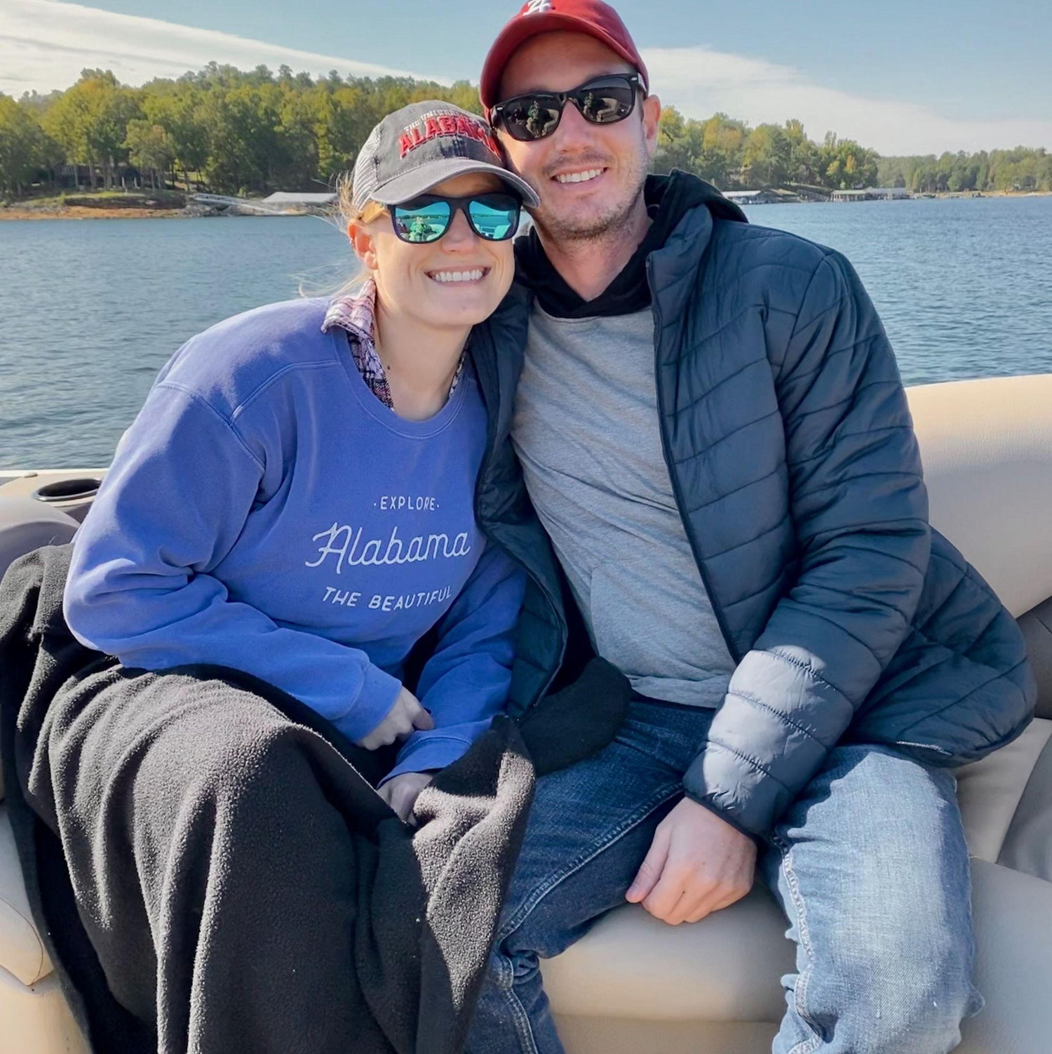 Sean's first visit to Alabama for a family vacation on the lake, 2020