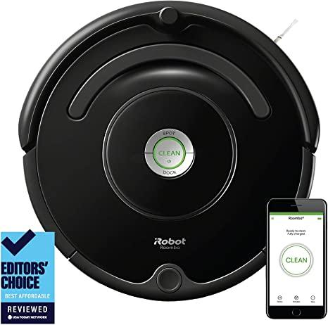 iRobot Roomba 675 Robot Vacuum-Wi-Fi Connectivity, Works with Alexa, Good for Pet Hair, Carpets, Hard Floors, Self-Charging