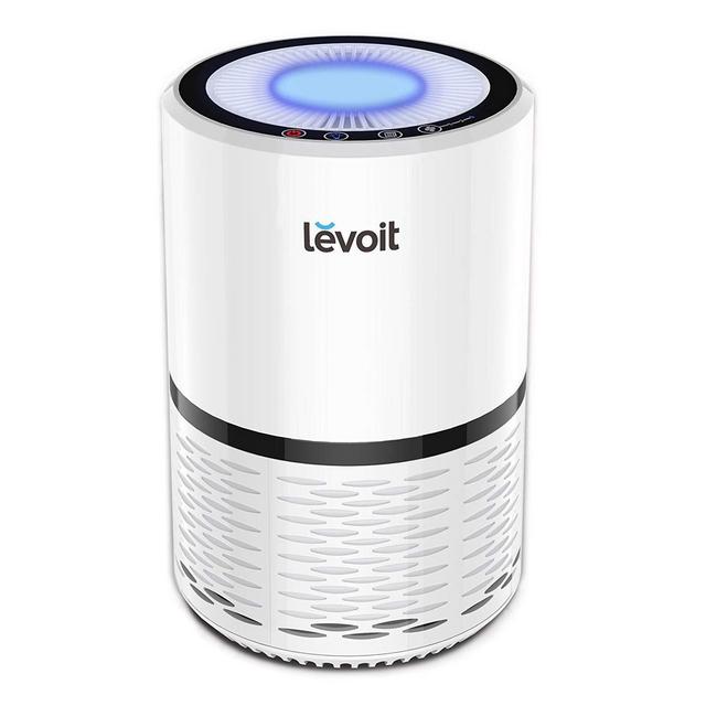 LEVOIT Air Purifier for Home, H13 True HEPA Filter for Smokers, Smoke, Dust, Mold, and Pollen in Bedroom, Filtration System Odor Eliminators for Office with Optional Night Light, 1 pack, White