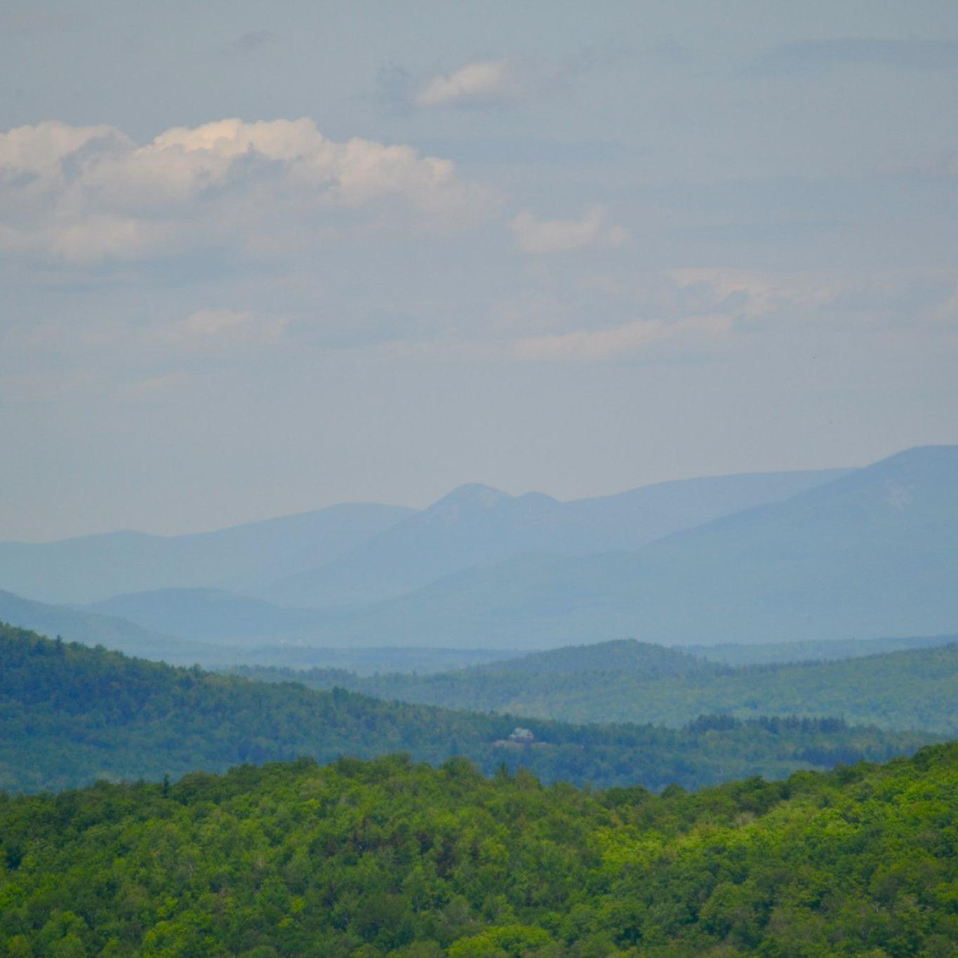 Our favorite view. The White Mountains.