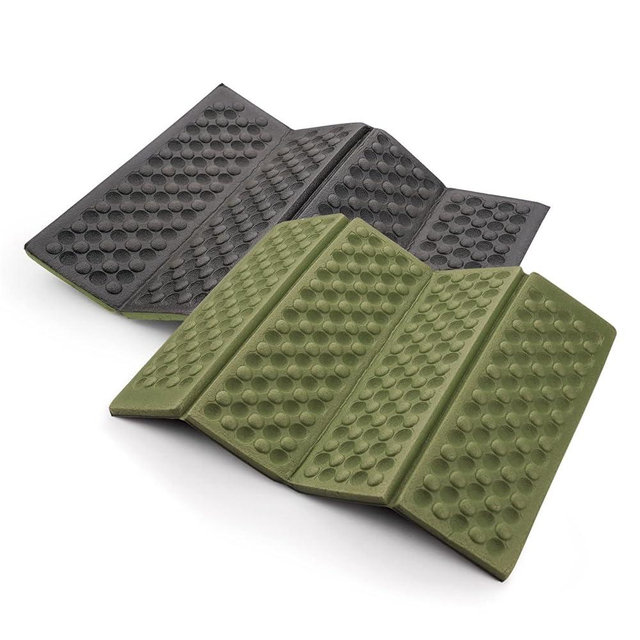 AceCamp 3940 Portable Lightweight Mini Waterproof Folding Mat, Foam Sitting Pad for Outdoor Activities, Foldable Kneeling and Seat Cushion for Comfort, Red