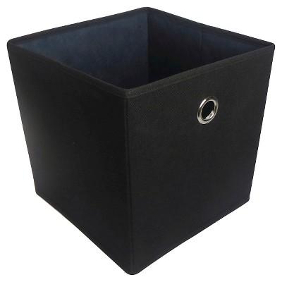 Fabric Cube Storage Bin Black 11" - Room Essentials™