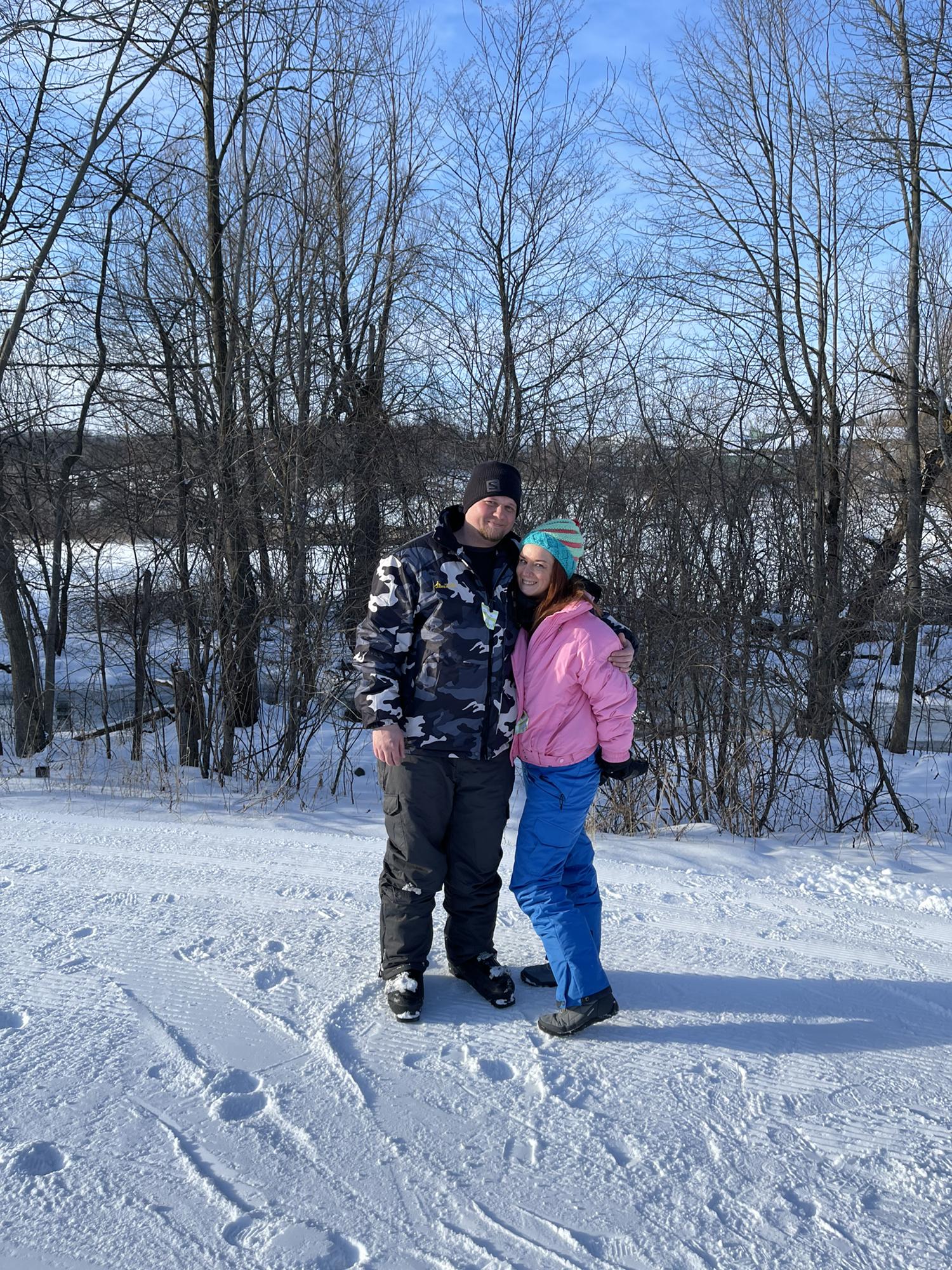 He convinced me to ski for the first time ever