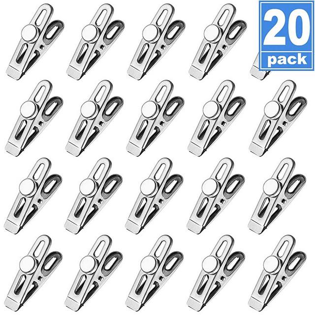 Refrigerator Magnets Magnetic Clips Chip Bag Clips Heavy Duty Fridge Magnets Hooks, Perfect for Food Classroom Office Photo Calendar - 20 Pack