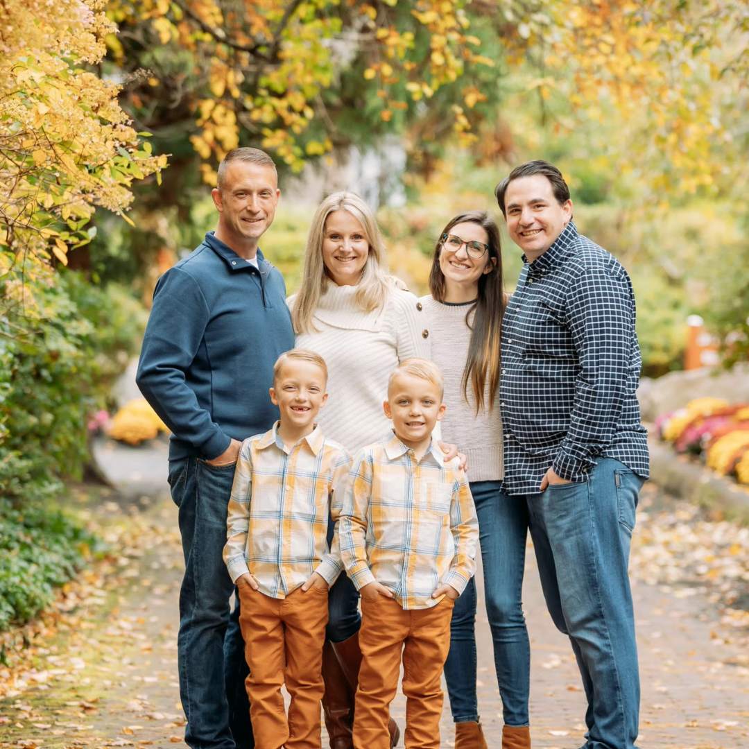 October 2021, Hamilton, NJ: Shelly makes us take professional fall family photos (very grateful now - thanks Shell!)