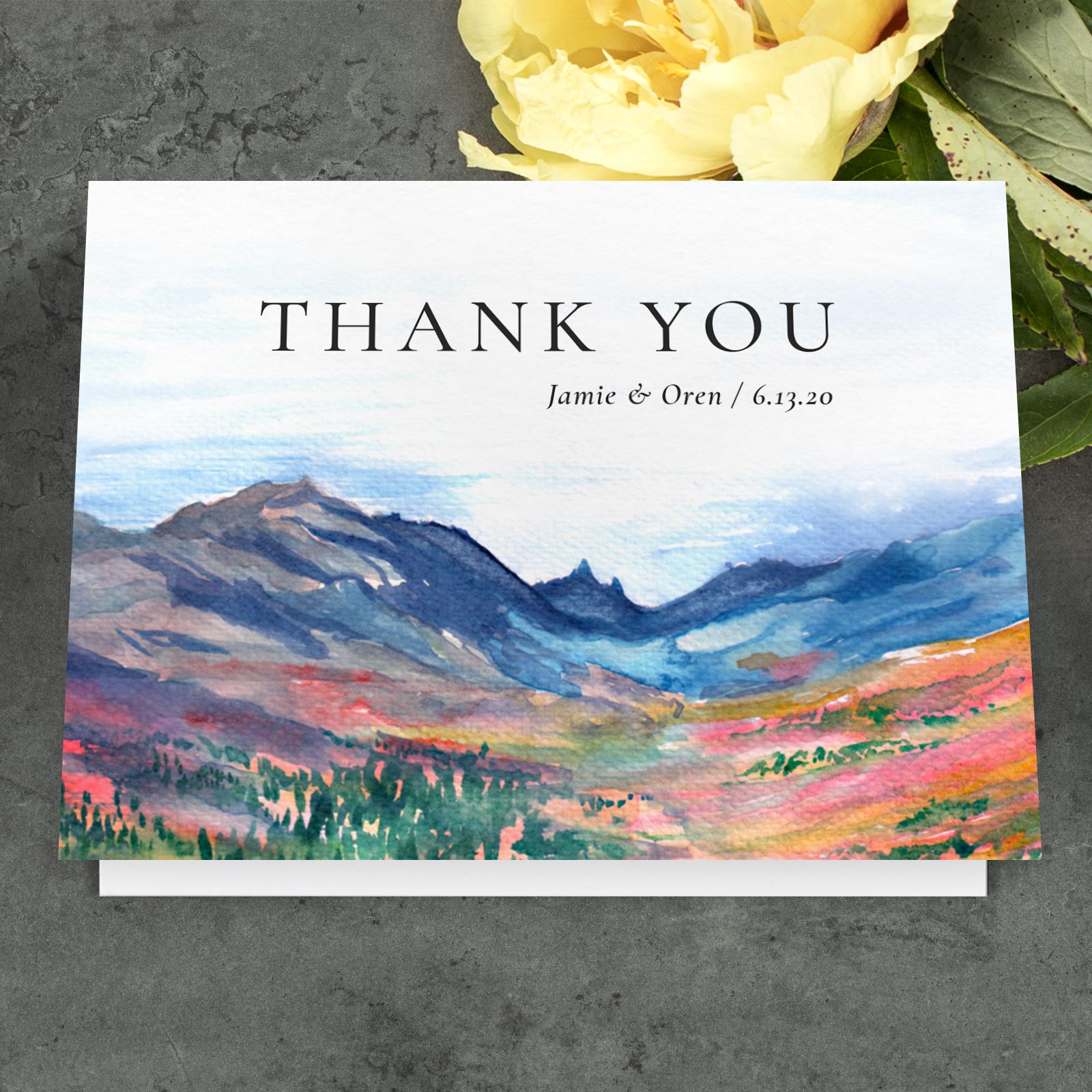 Deepcreek | Spring | Zola Thank You Cards