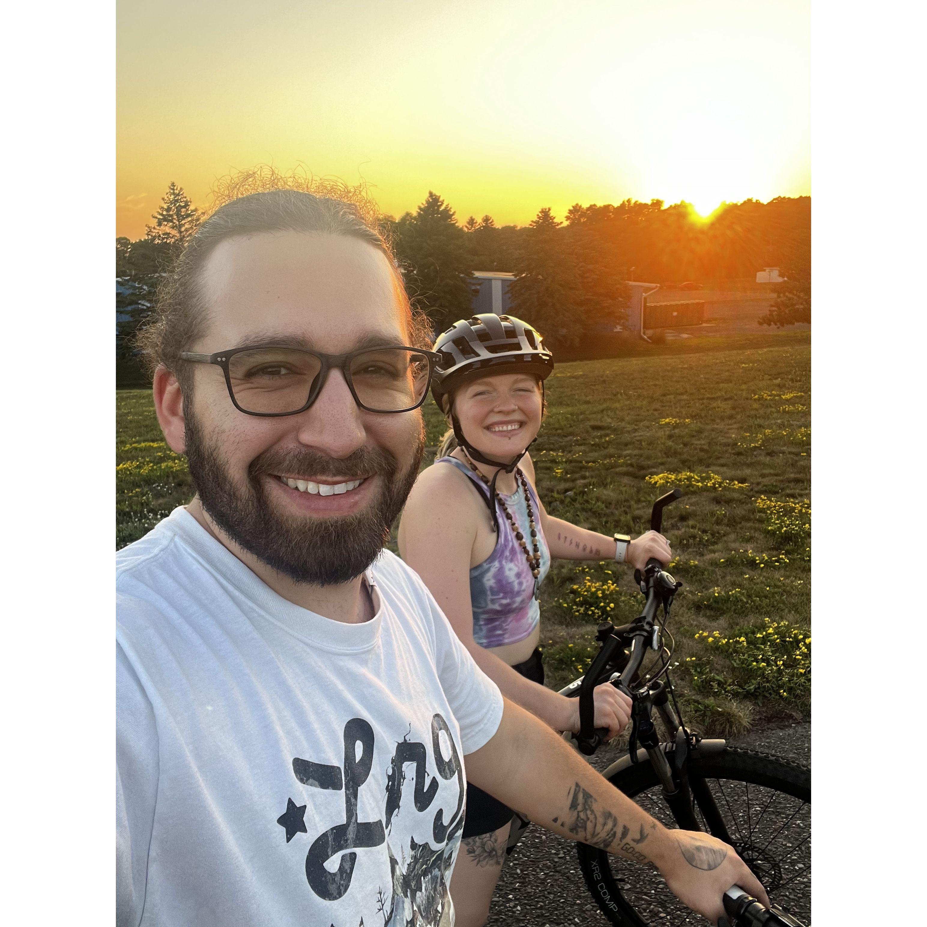 We love our sunset bike rides (:    - July '23