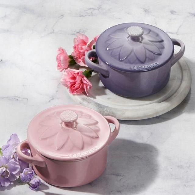 Mini Cocotte with Flower Lid-pink
