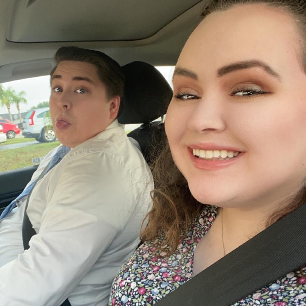 The pre-drive selfie before we set off to Mason’s interviews.