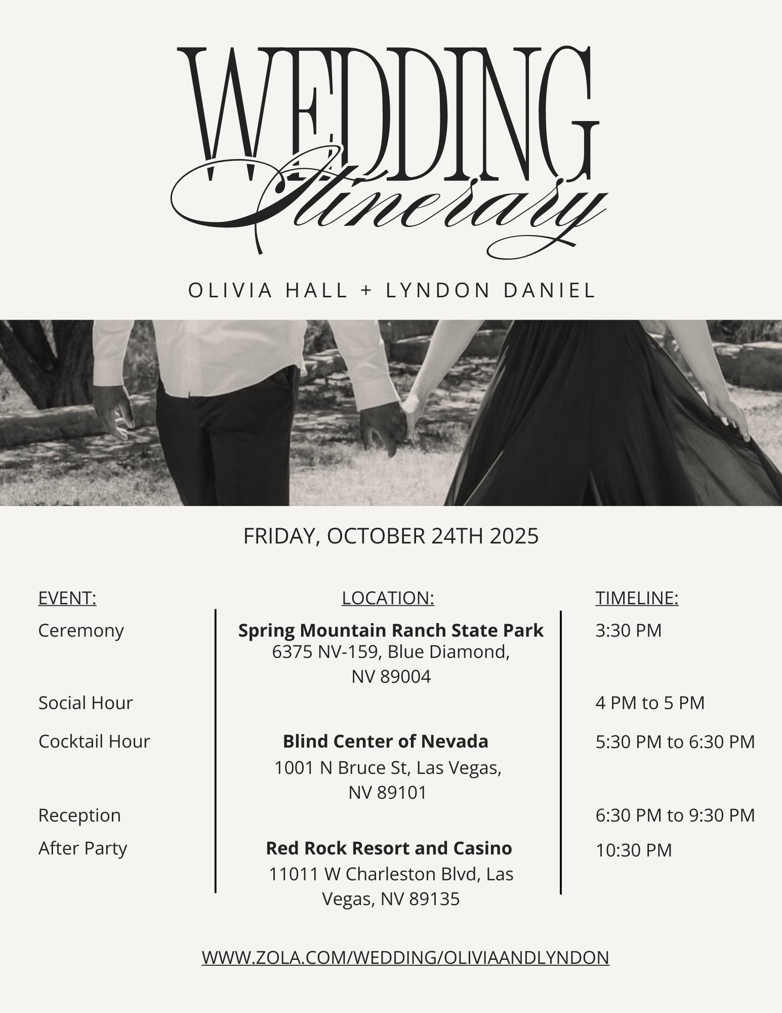 The Wedding Website of Olivia Hall and Lyndon Daniel