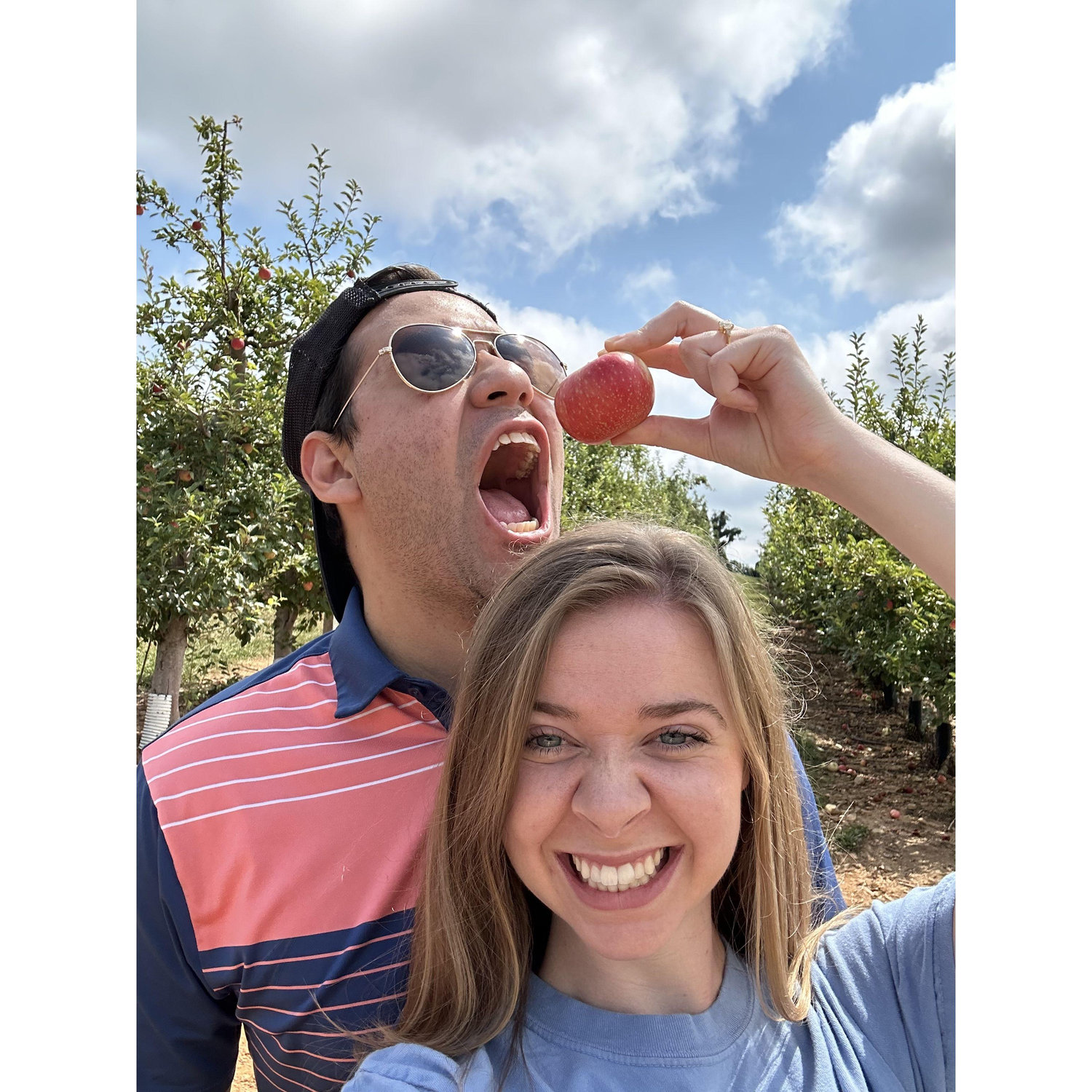 Apple picking (and eating)!