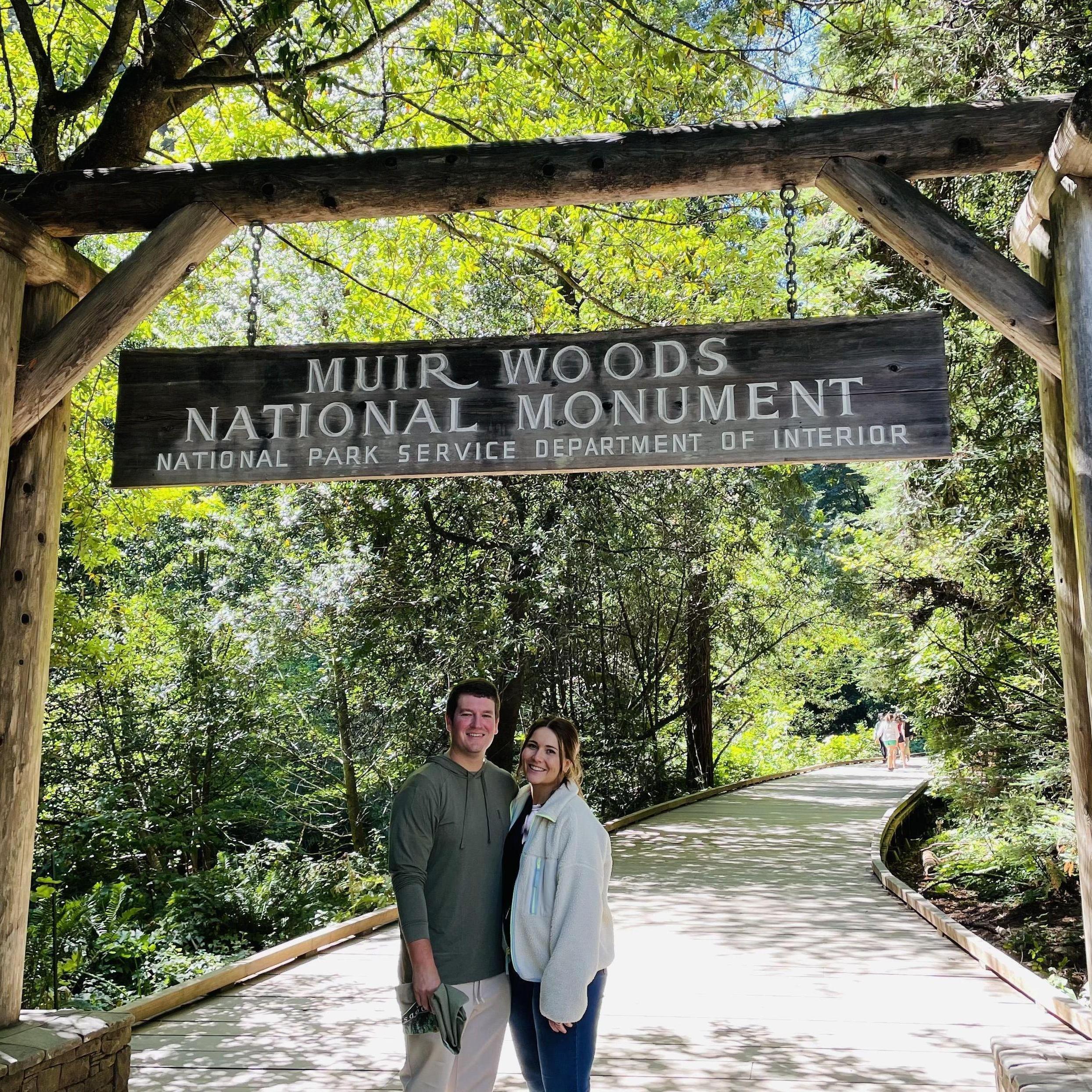 Greg's number one request visiting California was to see the redwood trees!