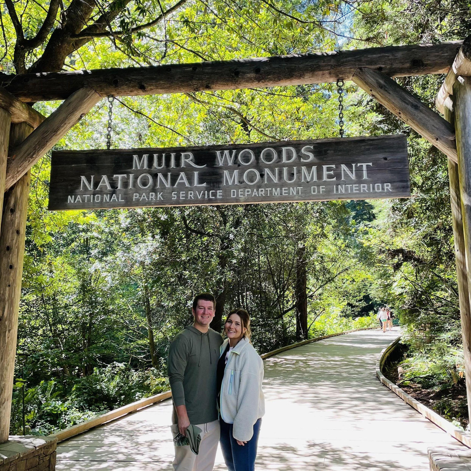 Greg's number one request visiting California was to see the redwood trees!