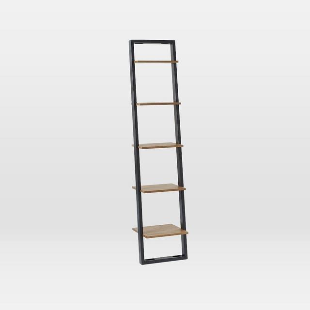 Ladder Shelf Storage Narrow Shelf, Sand/Stone